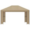 Pavillon 4 × 3 m Beige Polyester et Acier 190 gsm 646226646226