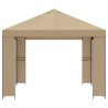 Pavillon 4 × 3 m Beige Polyester et Acier 190 gsm 646226646226