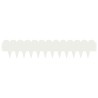 Bordure de Pelouse 30 pcs 103 x 20 cm Acier Blanc 646228646228