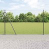 Clôture hexagonale avec base en béton 50 x 1,5 m Gris Maille 646237646237
