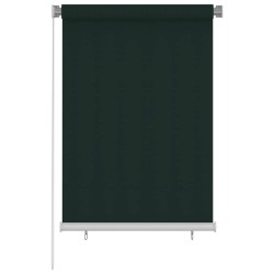 Store roulant d'extérieur 105 (l) x 140 (H) cm vert foncé HDPE 646247646247