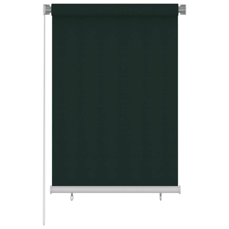 Store roulant d'extérieur 105 (l) x 140 (H) cm vert foncé HDPE 646247646247