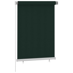Store roulant d'extérieur 105 (l) x 140 (H) cm vert foncé HDPE 646247646247