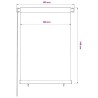 Store roulant d'extérieur 105 (l) x 140 (H) cm vert foncé HDPE 646247646247