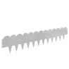 Bordure de Pelouse 30 pcs 103 x 20 cm Acier Argenté 646253646253