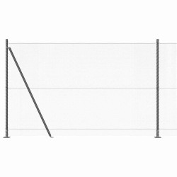 Clôture hexagonale avec base en béton 10 x 1,5 m Gris Maille 646258646258