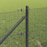 Clôture en fil soudé avec pointes 10 x 0,4 m Gris Maille 646259646259