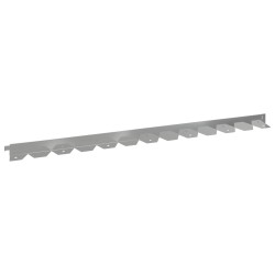 Bordure de Pelouse 30 pcs 102 x 4 x 4 cm Acier Argenté 646275646275