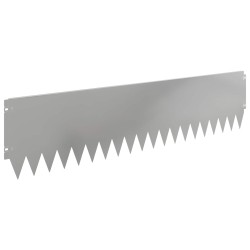 Bordure de Pelouse 20 pcs 103 x 25 cm Acier Argenté 646284646284