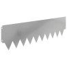 Bordure de Pelouse 20 pcs 103 x 30 cm métal Argenté 646289646289