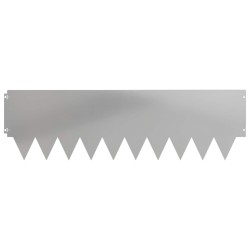 Bordure de Pelouse 20 pcs 103 x 30 cm métal Argenté 646289646289