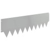 Bordure de Pelouse 20 pcs 103 x 30 cm métal Argenté 646289646289