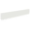 Bordure de Pelouse 20 pcs 103 x 20 cm Acier Blanc 646291646291