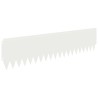 Bordure de Pelouse 20 pcs 103 x 25 cm Acier Blanc 646297646297