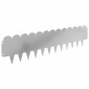 Bordure de Pelouse 20 pcs 103 x 25 cm Acier Argenté 646298646298