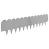 Bordure de Pelouse 20 pcs 103 x 25 cm Acier Argenté 646298646298