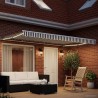 Cadre de store manuel avec LEDs Anthracite et blanc 5 × 3,5 m 646299646299