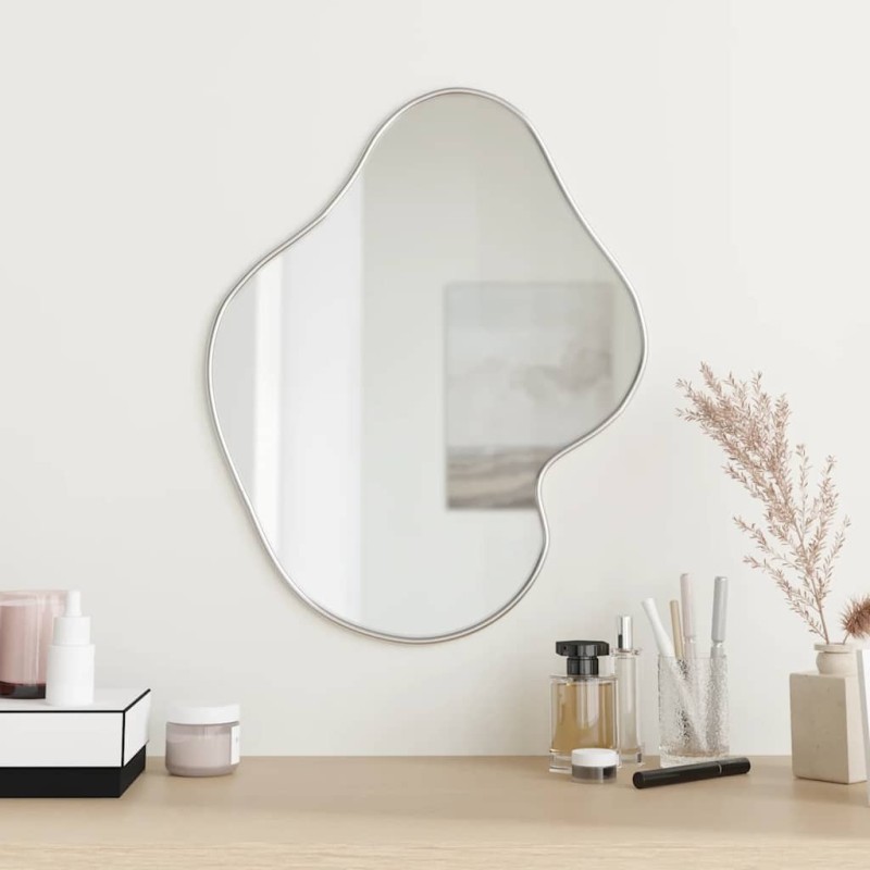 Miroir mural Argenté 50x40 cm 646302646302