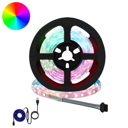 Bande LED 12 pcs Noir et Transparent 1000 mm 646303646303