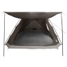 Tente Cabane Marron gris 12-Personnes Polyester et Acier 646304646304