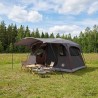 Tente tunnel Marron Gris 427 x 305 x 205 cm Polyester et Acier 646307646307