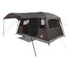 Tente tunnel Marron Gris 427 x 305 x 205 cm Polyester et Acier 646307646307