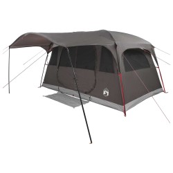 Tente tunnel Marron Gris 427 x 305 x 205 cm Polyester et Acier 646307646307