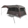 Tente tunnel Marron Gris 427 x 305 x 205 cm Polyester et Acier 646307646307