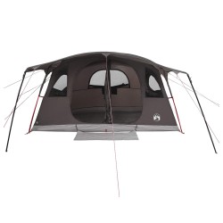 Tente tunnel Marron Gris 427 x 305 x 205 cm Polyester et Acier 646307646307