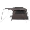 Tente tunnel Marron Gris 427 x 305 x 205 cm Polyester et Acier 646307646307