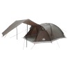 Tente Cabane Marron gris 8 personnes Polyester et Acier 646309646309