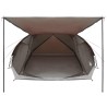 Tente Cabane Marron gris 8 personnes Polyester et Acier 646309646309