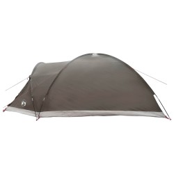 Tente Cabane Marron gris 8 personnes Polyester et Acier 646309646309
