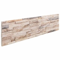 Panneaux muraux 10 pcs Blanc et rouge 100 x 25 cm Mousse EPS 646311646311