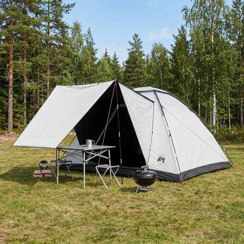 Tente de camping avec toit Blanc Occultant 335 x 275 x 180 cm 646314646314