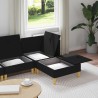 Canapé modulaire avec rangement 4 pcs Noir Tissu 646317646317