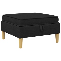 Canapé modulaire avec rangement 4 pcs Noir Tissu 646317646317