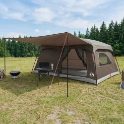 Tente familiale avec toit Marron Gris 500 x 400 x 230 cm 646319646319