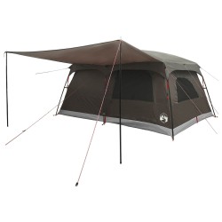 Tente familiale avec toit Marron Gris 500 x 400 x 230 cm 646319646319