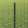 Clôture Euro avec poteau 25 x 0,6 m Acier recouvert de PVC Gris 646320646320