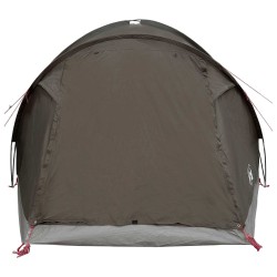 Tente Cabane Marron gris 4 personnes Polyester et Acier 646321646321