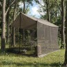 Tarp de camping avec murs en maille Marron Gris 646322646322