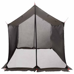 Tarp de camping avec murs en maille Marron Gris 646322646322