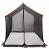 Tarp de camping avec murs en maille Marron Gris 646322646322