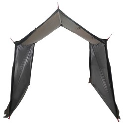 Tarp de camping avec murs en maille Marron Gris 646322646322