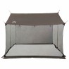 Tarp de camping avec murs en maille Marron Gris 646322646322