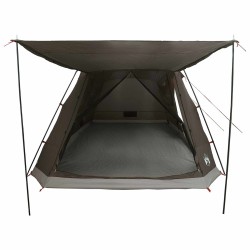 Tente Cabane Marron gris 8 personnes Polyester et Acier 646325646325