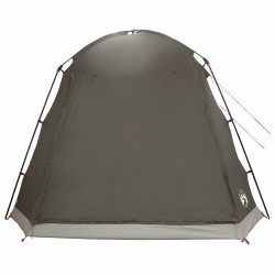 Tente Cabane Marron gris 8 personnes Polyester et Acier 646325646325