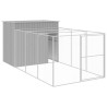 Niche pour chien avec cour gris clair 214x457x181 cm 646326646326