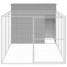 Niche pour chien avec cour gris clair 214x457x181 cm 646326646326
